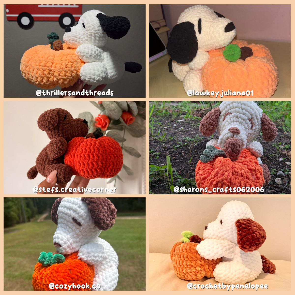 Pumpkin Puppy Crochet Pattern | Halloween Fall Amigurumi PDF
