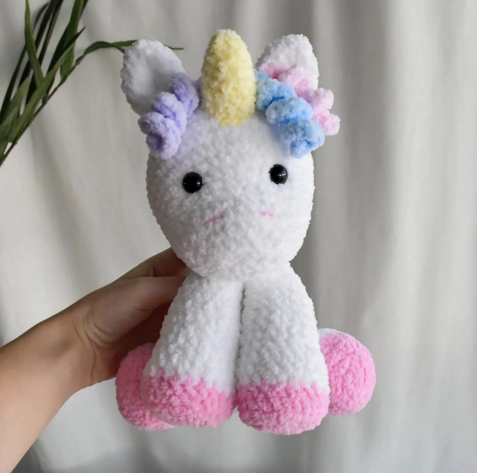 Handmade Crochet Unicorn Amigurumi Plushie