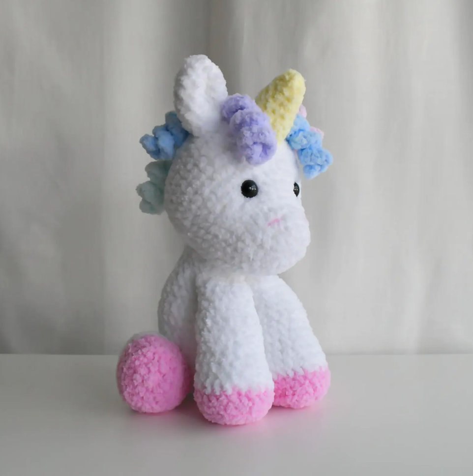 Handmade Crochet Unicorn Amigurumi Plushie