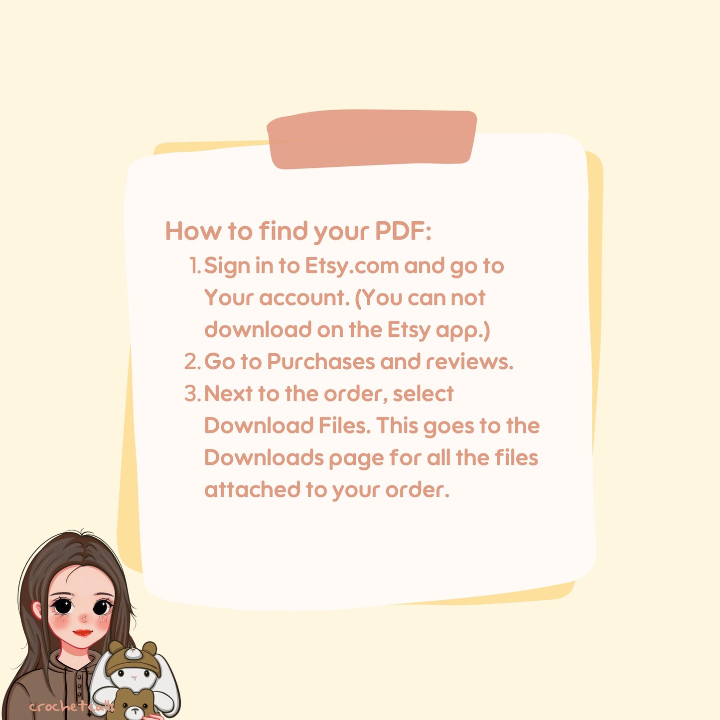 Crochet Bear in Pajamas Pattern (Amigurumi Plushie with One Piece Bodysuit Clothing)