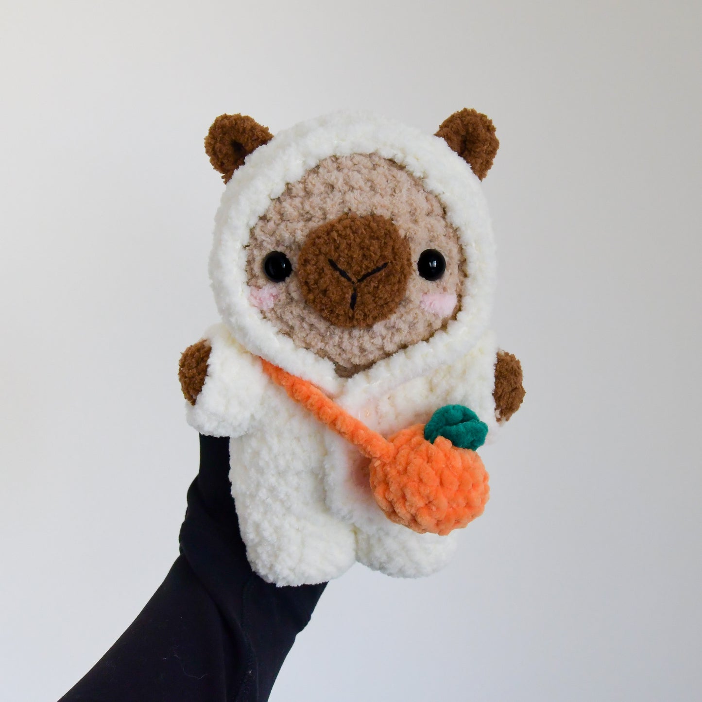 Capybara in PJS + Orange Bag (PRE ORDER: Ships 9/9)