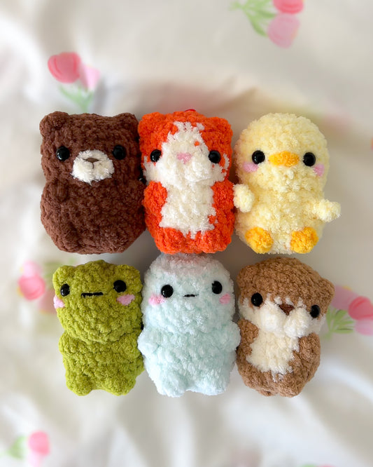Fuzzy Animal Keychains