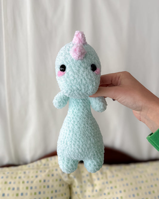 Weighted Stegosaurus, Mint & Pink Dinosaur
