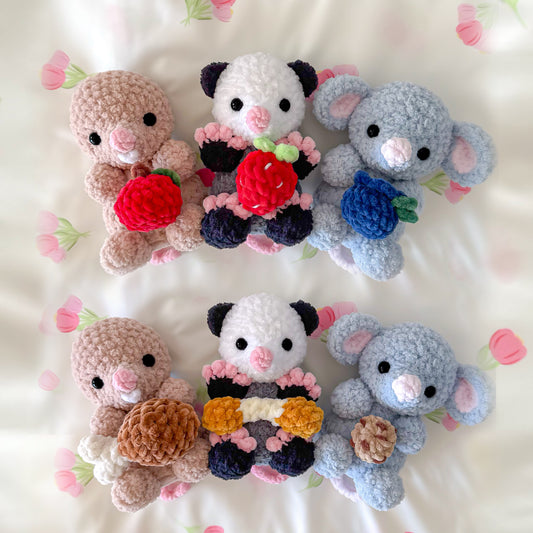 Handmade Plushie - Mouse, Opossum, Mole Rat