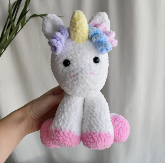 Handmade Crochet Unicorn Amigurumi Plushie