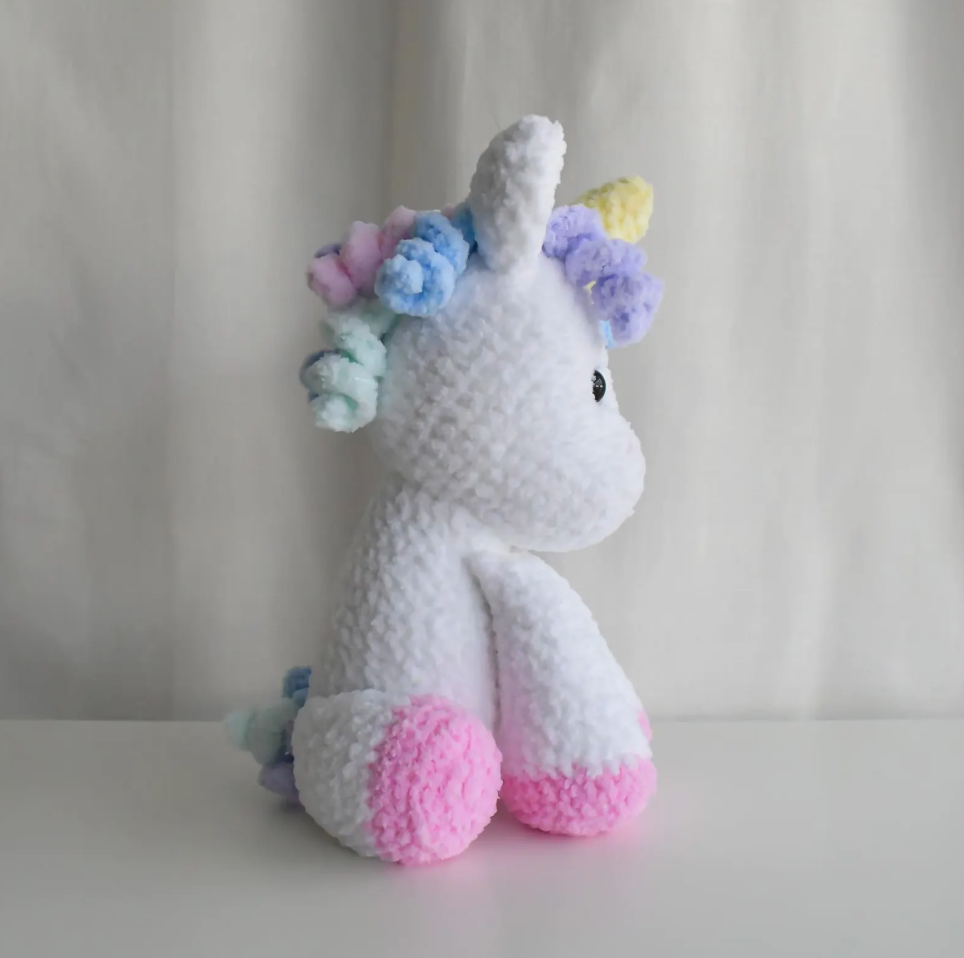Handmade Crochet Unicorn Amigurumi Plushie