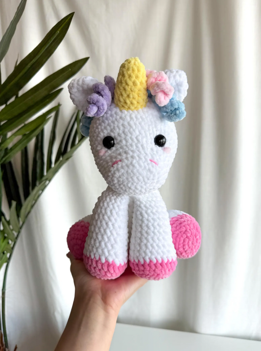 Handmade Crochet Unicorn Amigurumi Plushie