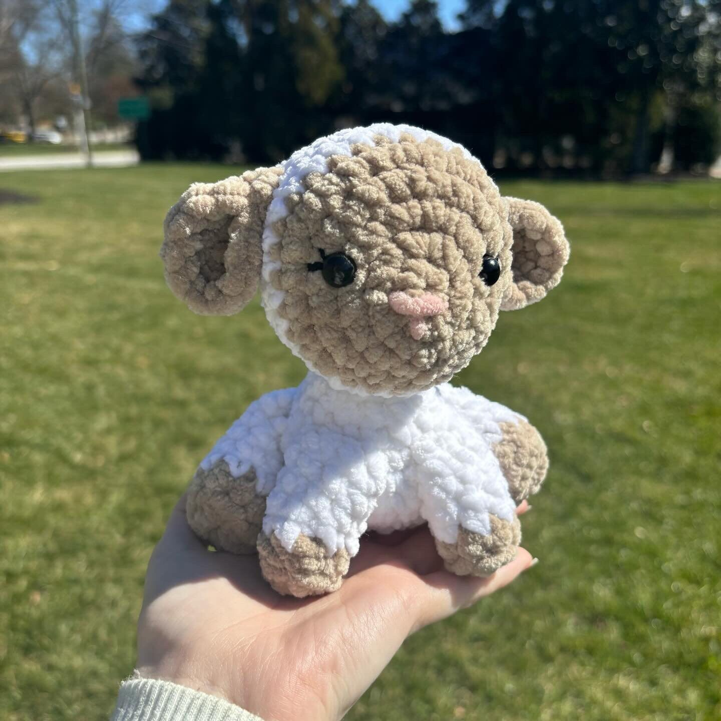 Crochet Lamb Plushie Pattern Easy Beginner Friendly Amigurumi