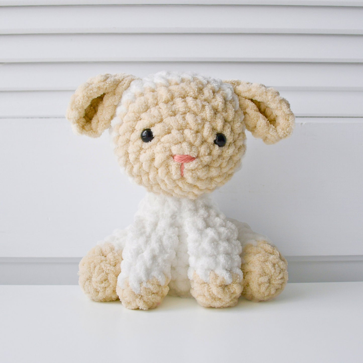Crochet Lamb Plushie Pattern Easy Beginner Friendly Amigurumi