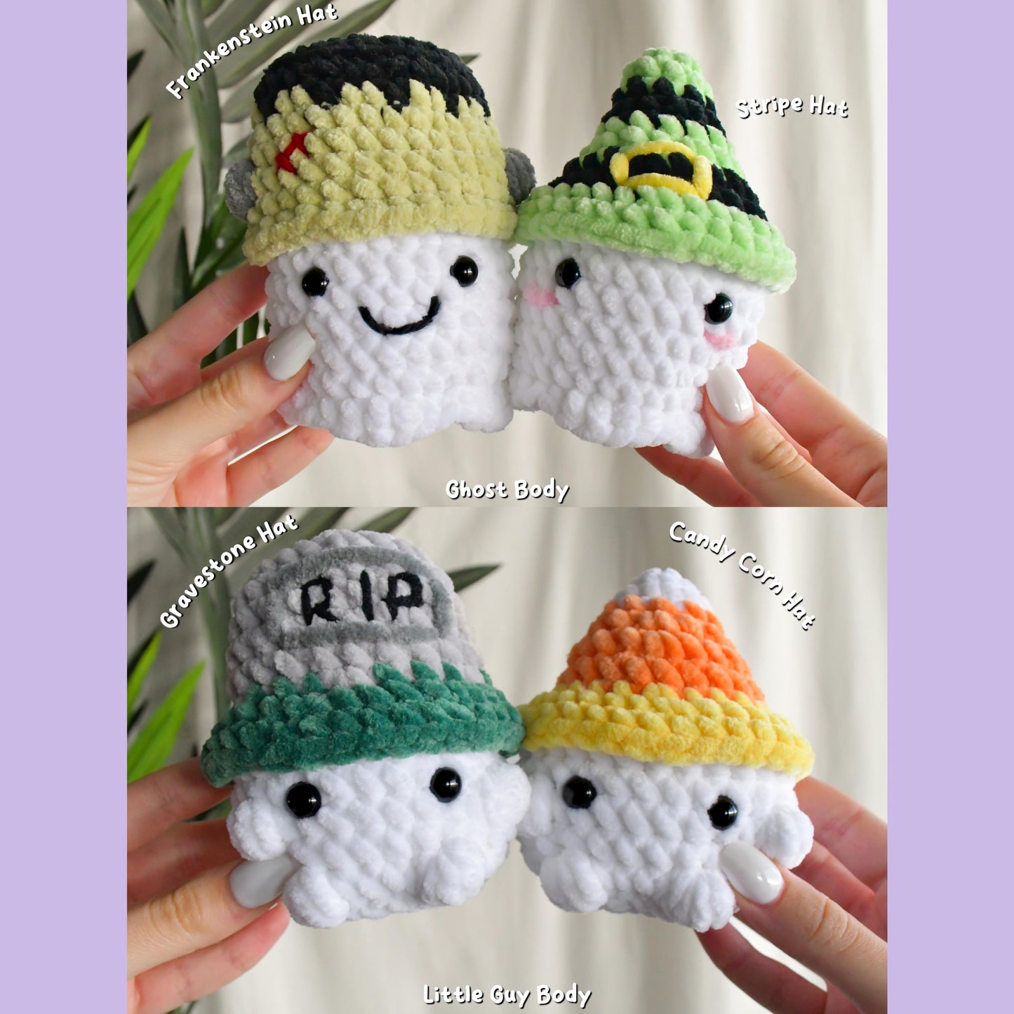Halloween Squish Ball Crochet Pattern Bundle, 14-in-1 No Sew (PDF Pattern)