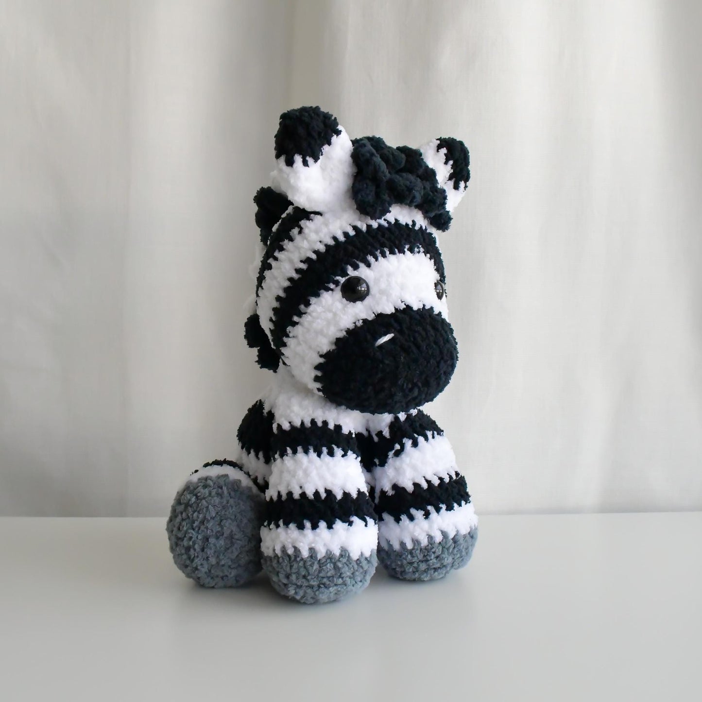 Handmade Crochet Zebra Amigurumi Plushie