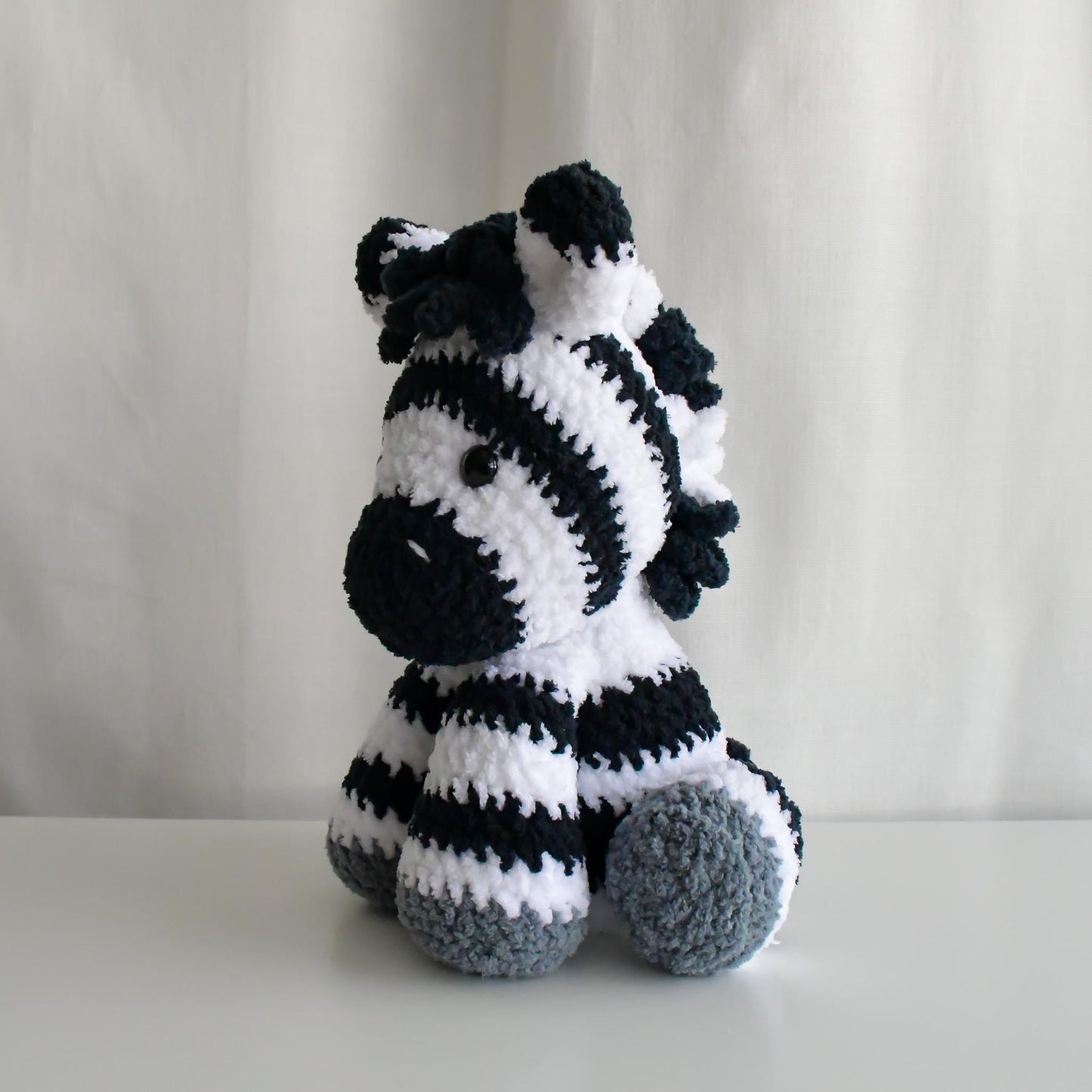 Handmade Crochet Zebra Amigurumi Plushie