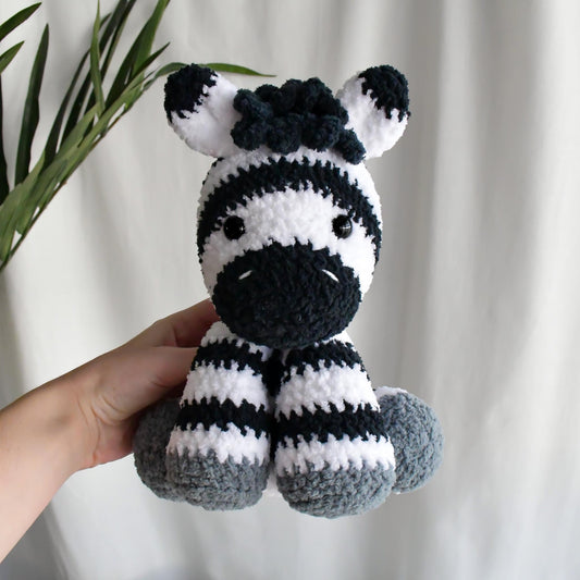 Handmade Crochet Zebra Amigurumi Plushie