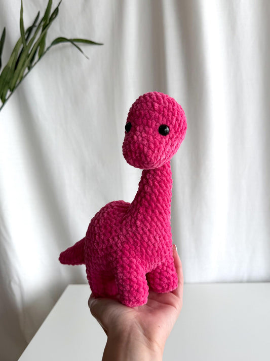 Handmade Crochet Sun Dinosaur Brontosaurus Amigurumi Plushie