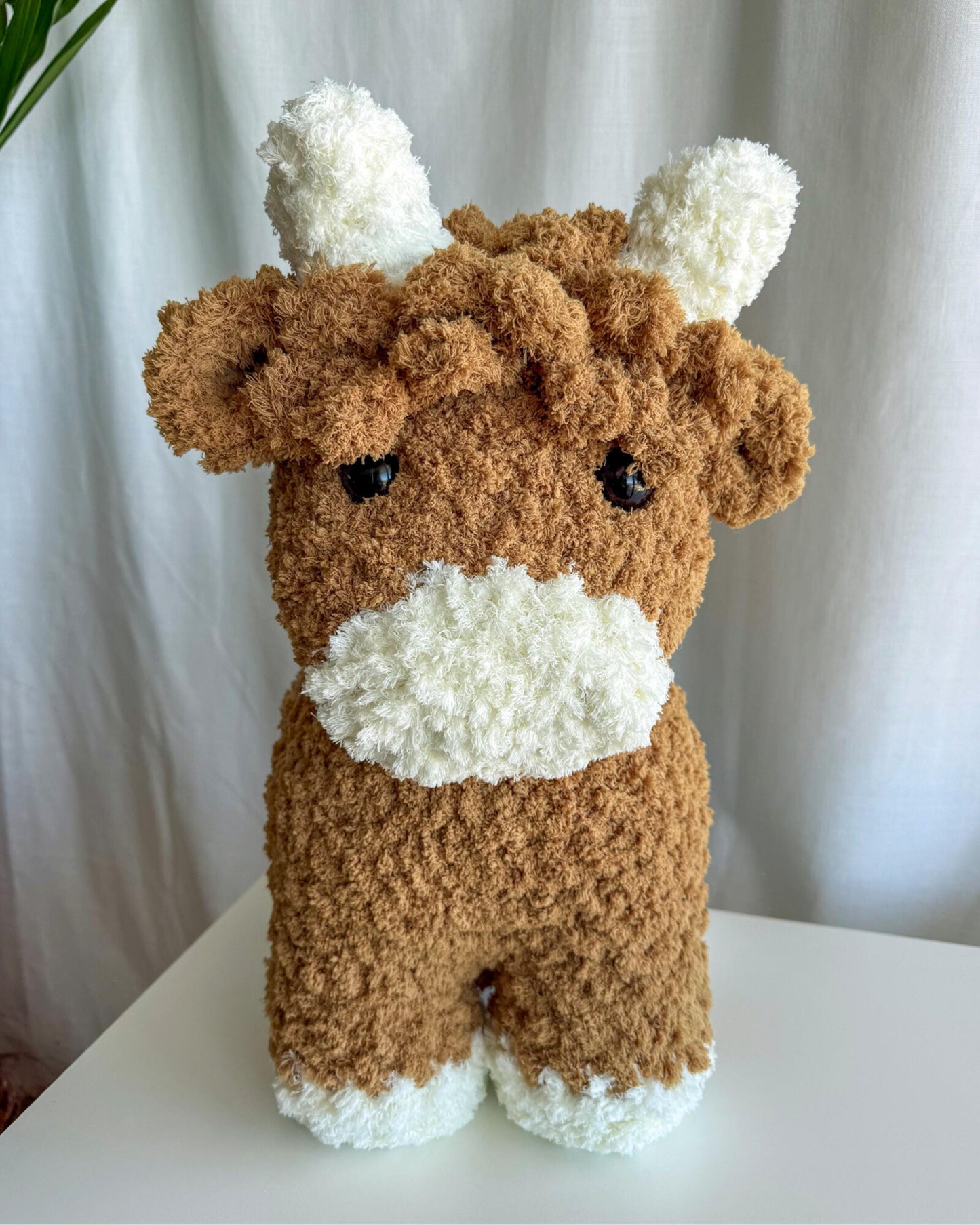 Handmade Jumbo Highland Cow Plushie