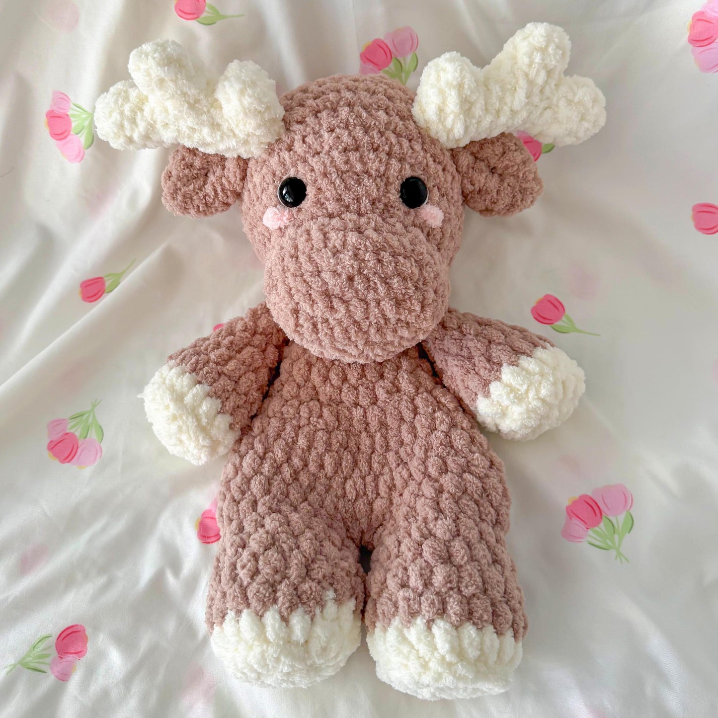 No Sew Moose Snuggler Pattern | Crochet Amigurumi PDF
