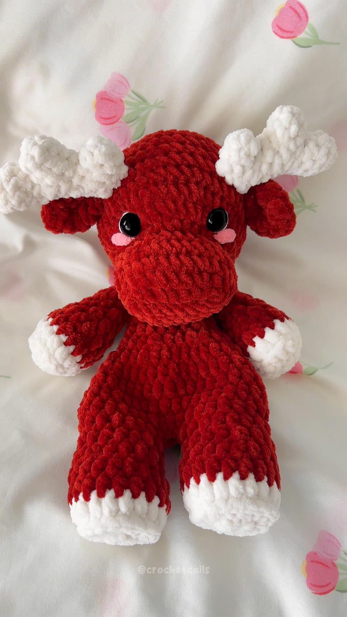 No Sew Moose Snuggler Pattern | Crochet Amigurumi PDF