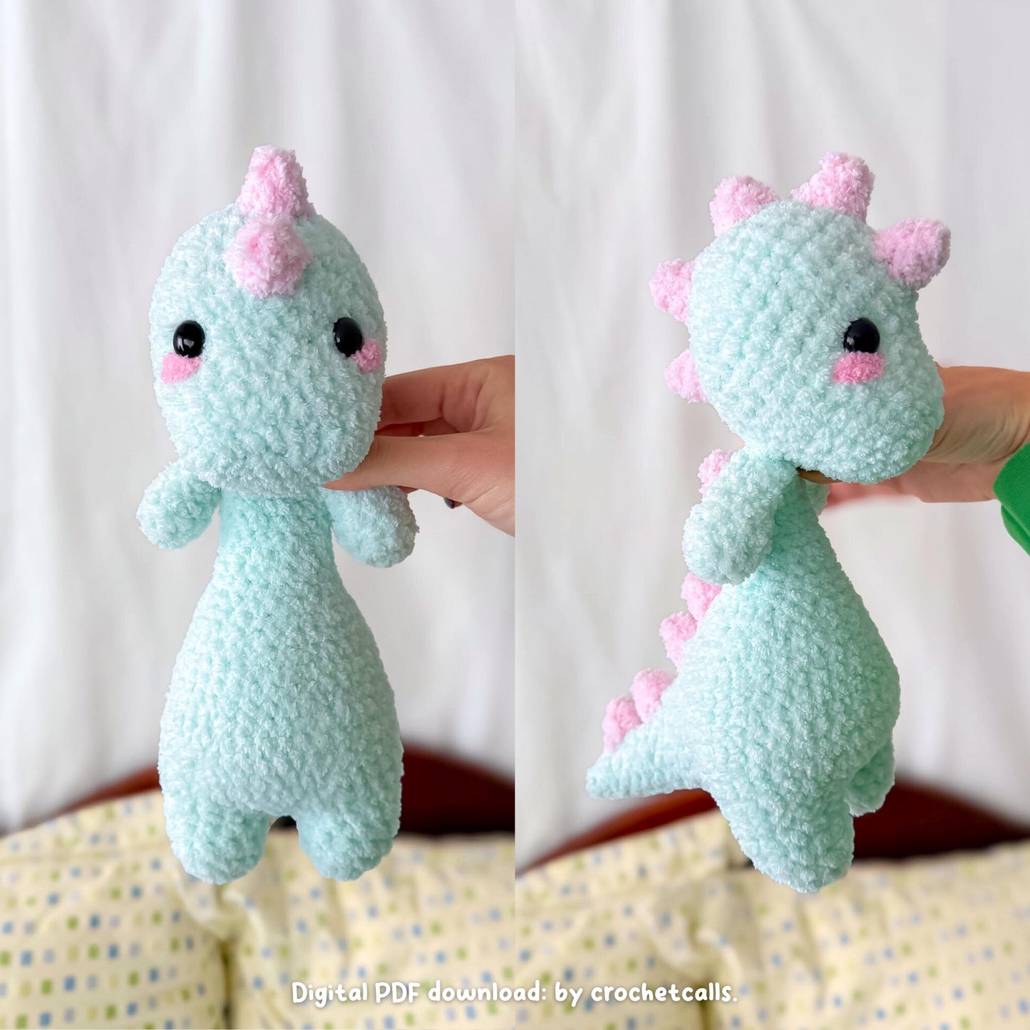 Soup Belly Dinosaurs Pattern | No Sew 3 in 1 Crochet Bundle Amigurumi PDF
