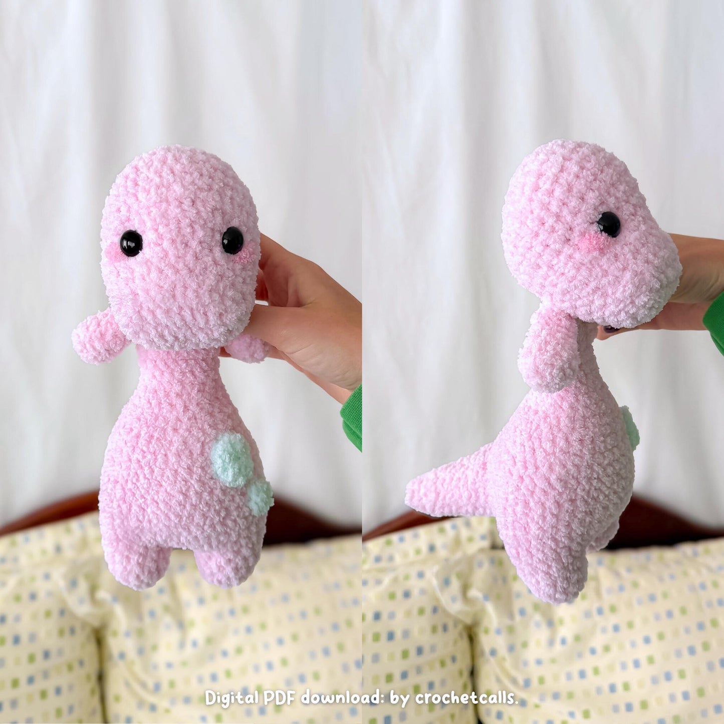 Soup Belly Dinosaurs Pattern | No Sew 3 in 1 Crochet Bundle Amigurumi PDF