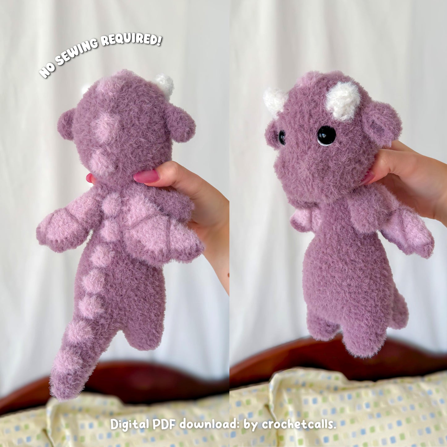 No Sew Dragon Pattern | Soup Belly Crochet Amigurumi PDF