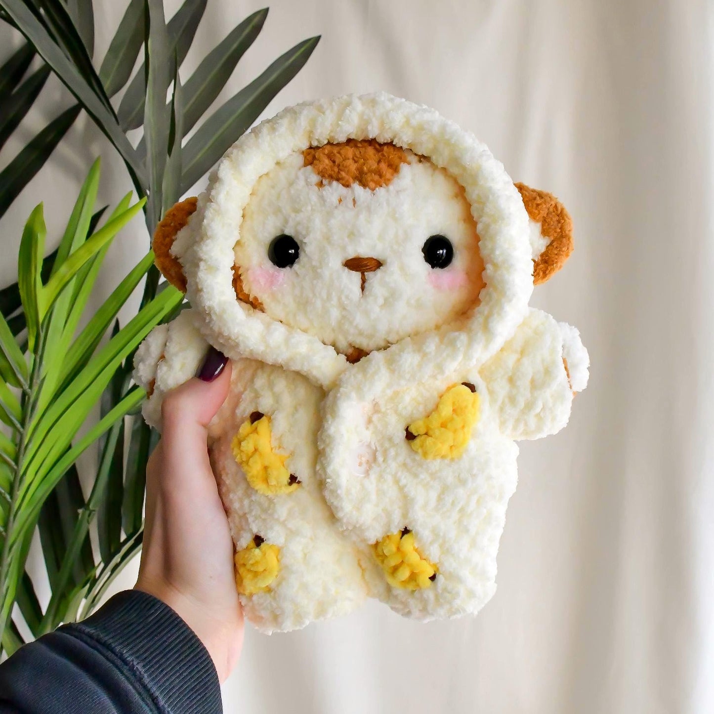 Monkey in Pajamas Crochet Pattern | Amigurumi PDF