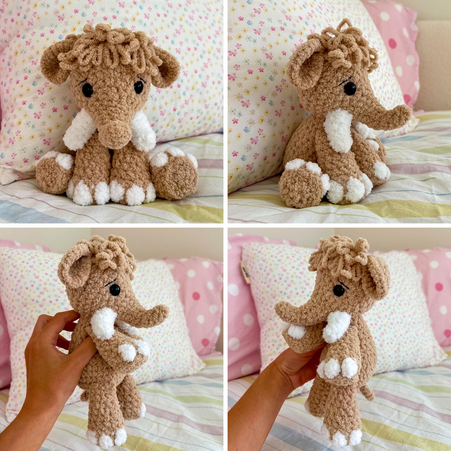Elephant and Mammoth Crochet Pattern | Amigurumi Animals (PDF Download)
