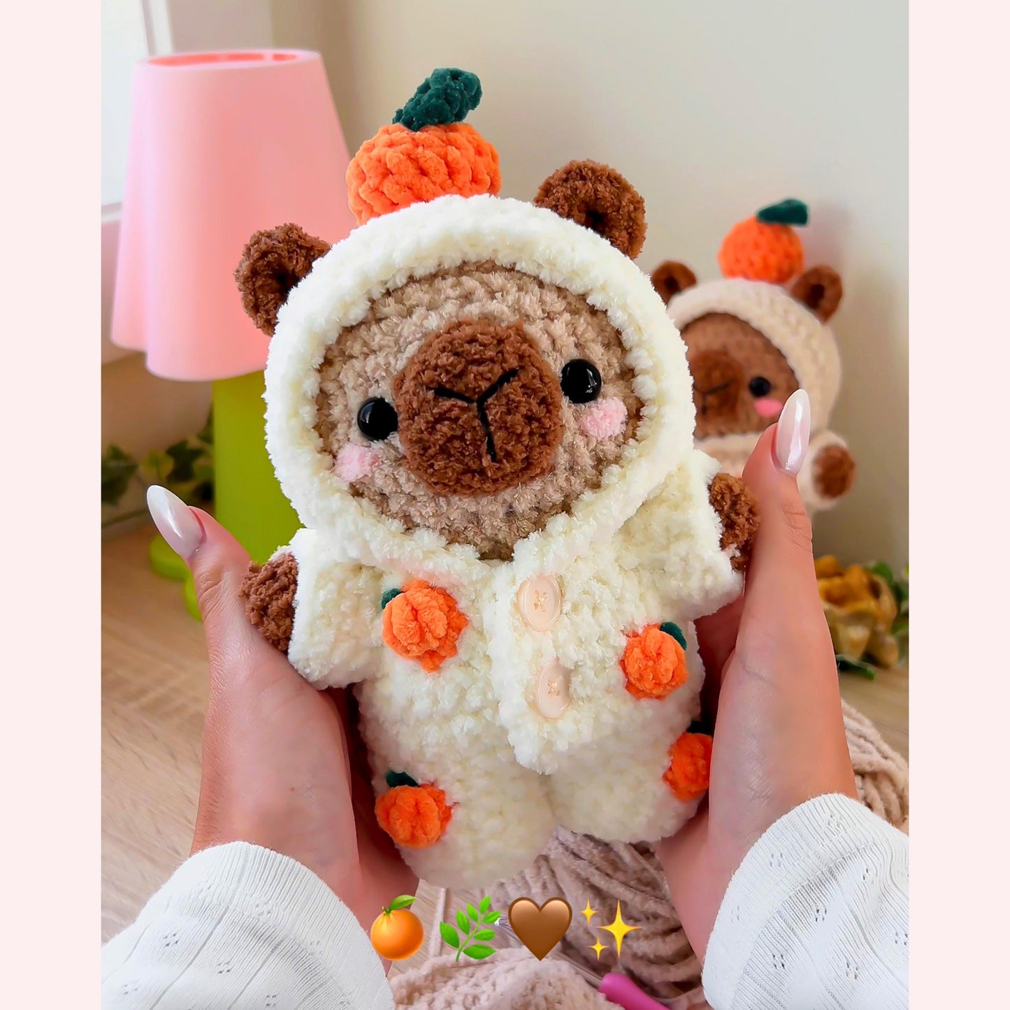 Capybara in Pajamas Crochet Pattern | Amigurumi PDF